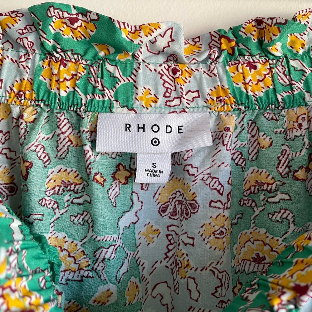RHODE X Target Floral Tiered Ruffle Maxi Skirt Size S - Picture 4 of 4